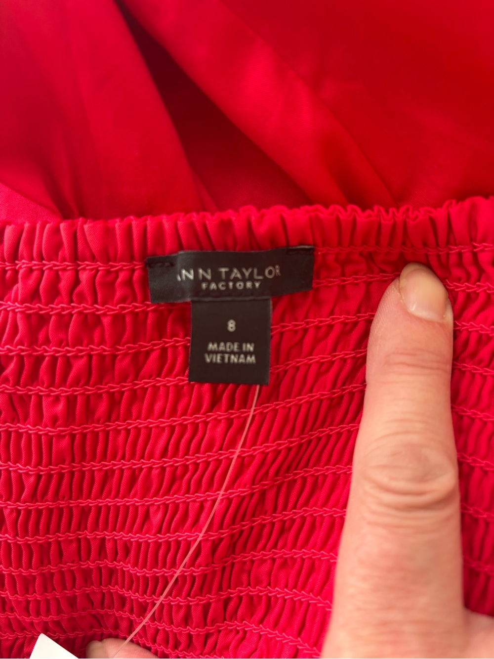 Ann Taylor Factory Red Adjustable Strap Midi Dress Size 8 NWT - Picture 2 of 13